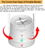Personal Size Blender;  Portable Blender;  Battery Powered USB Blender