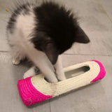 Pet Cat Rolling Sisal Scratching Post Trapped With 3 Ball Training Novely Toy