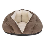 Pet Comfort Paris Brown Pet Bed with Plush Interior 60cm