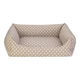 Pet Comfort Uniform Beige Polka Dot Pet Bed Medium 70x60 cm