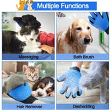 Pet Hair Brush Dog Cat Comb Gloves Grooming Remover Mitt Fur Massage DeShedding