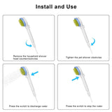 Pet Massage Shower Sprayer with Towel