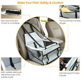 Pet Travel Carrier with Clip-On Safety Leash Zipper Storage Pocket for Pets up to 20lbs