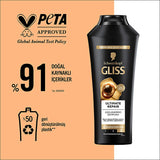 Gliss Ultimate Repair Shampoo: Rebuild & Revitalize Severely Damaged Dry Hair with Keratin & Black Pearl - Strength, Shine & Restructuring