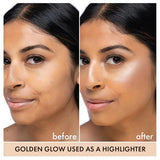 theBalm Oliver Dewy Face Drops Highlighter - Golden Glow: Achieve Radiant, Luminous Skin with this Illuminating Liquid Makeup