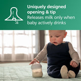 Philips Avent Natural Glass Baby Bottles with Natural Response Nipples (Slow Flow, Flow 2), 4oz, 4-Pack, SCY910/04