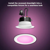 Philips Hue White and Color Ambiance Extra Bright High Lumen Dimmable 4" LED