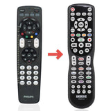 Anderic Substitute for Philips SRP4004/27 4-Device Universal Remote Control [RRU401]