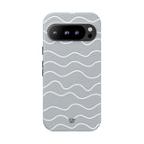 GRAY WAVES | Tough Phone Case