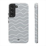 GRAY WAVES | Tough Phone Case