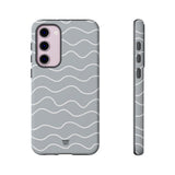 GRAY WAVES | Tough Phone Case