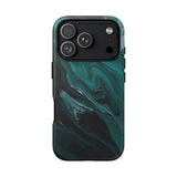 TEAL PAINT SWIRL | Tough Phone Case