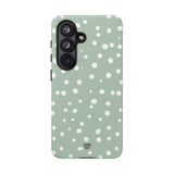 PASTEL GREEN DOTS | Tough Phone Case