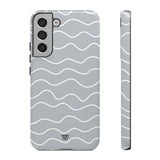 GRAY WAVES | Tough Phone Case