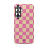 PINK TAN CHECKERBOARD | Tough Phone Case
