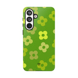 GREEN RETRO FLOWERS | Tough Phone Case
