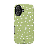 PALE OLIVE DOTS | Tough Phone Case