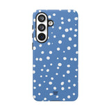 DUSTY BLUE DOTS | Tough Phone Case