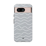 GRAY WAVES | Tough Phone Case