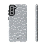 GRAY WAVES | Tough Phone Case