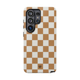 CHESTNUT CHECKERBOARD | Tough Phone Case