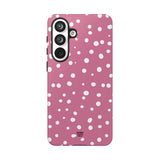 BLUSH RED DOTS | Tough Phone Case