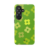 GREEN RETRO FLOWERS | Tough Phone Case