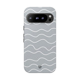 GRAY WAVES | Tough Phone Case