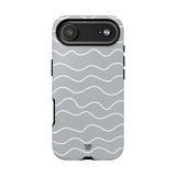 GRAY WAVES | Tough Phone Case