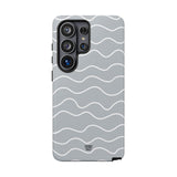 GRAY WAVES | Tough Phone Case