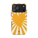HEART SUN RAYS | Tough Phone Case