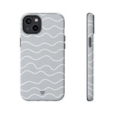 GRAY WAVES | Tough Phone Case