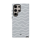 GRAY WAVES | Tough Phone Case