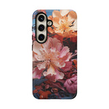 PAINT SWIRL FLOWERS | Tough Phone Case