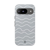GRAY WAVES | Tough Phone Case