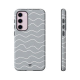 GRAY WAVES | Tough Phone Case