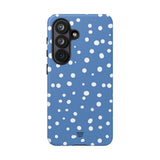 DUSTY BLUE DOTS | Tough Phone Case