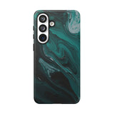 TEAL PAINT SWIRL | Tough Phone Case