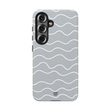 GRAY WAVES | Tough Phone Case