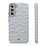 GRAY WAVES | Tough Phone Case