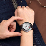 Waterproof Durable MEGIR Men's Stainless Steel Analog Sports Quartz Wrist Watch