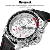 Waterproof Durable MEGIR Men's Stainless Steel Analog Sports Quartz Wrist Watch