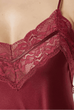 Pierre Cardin Women's 3-Piece Pajama Shorts Set in Burgundy