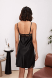 Pierre Cardin 4510 Nightgown and Robe Set in Black