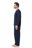 Pierre Cardin 5454 Men's Long Pajama Set in Navy