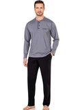 Pierre Cardin 5605 Robe and Pajama Set for Home Comfort Black
