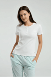 Pierre Cardin 8989-S Women's Pajama Set in White