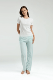 Pierre Cardin 8989-S Women's Pajama Set in White