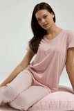 Pierre Cardin 9011-S Women's Soft Pajama Set in Coral