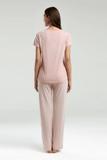 Pierre Cardin 9011-S Women's Soft Pajama Set in Coral